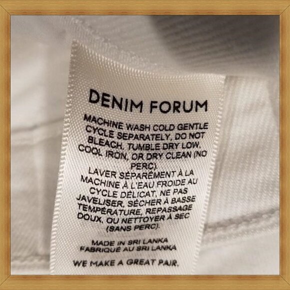 Denim Forum Women's Size 24 White Raw Hem Nico Skinny Crop Jeans 24x25 - Picture 4 of 6